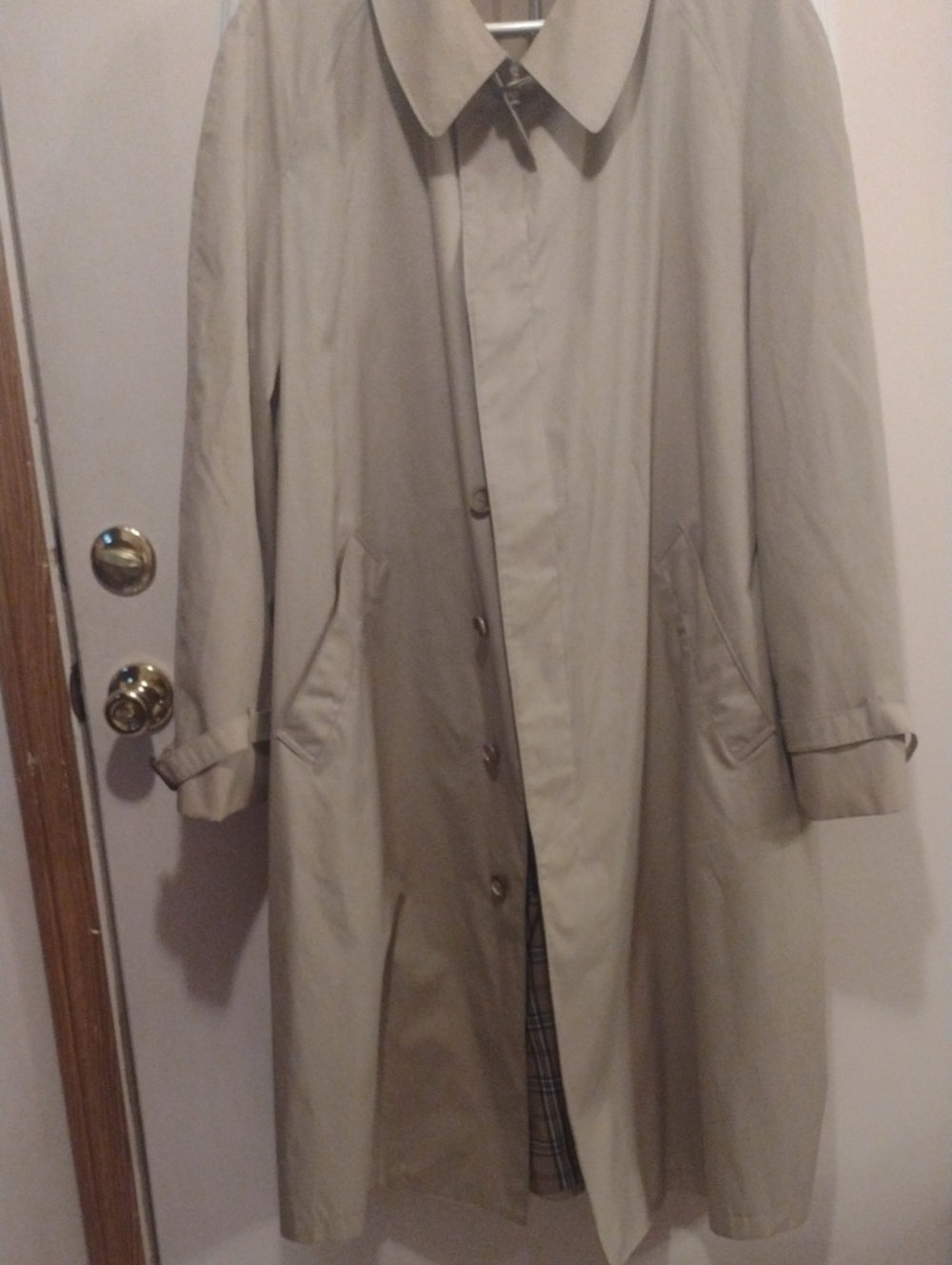 London Fog Tan Trench Coat